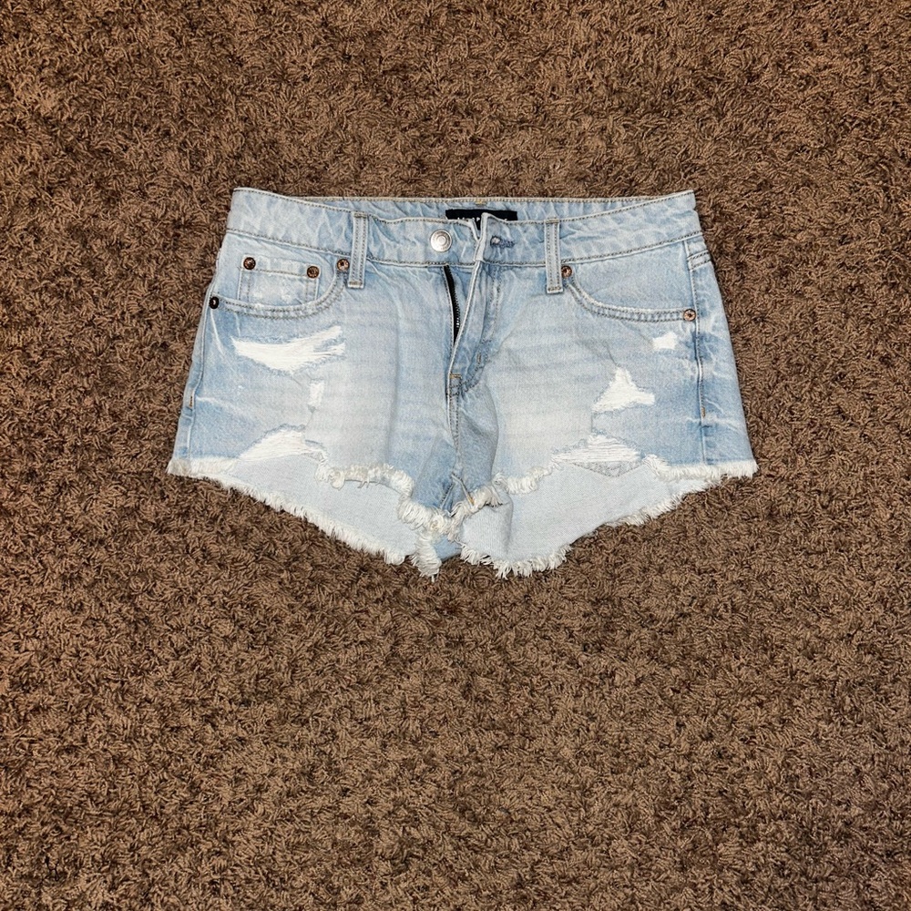 Aeropostale light washed denim shorts 2